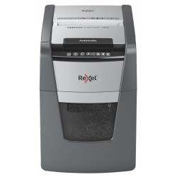 Distrugator Documente Automat Rexel Optimum 100x, P4, Cross-cut (confeti), 100 Coli, Cos 34l, Negru-