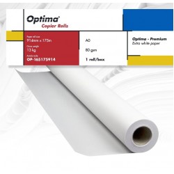 Rola Copiator A0+, 80gr, 914mm X 175m, Optima - Premium