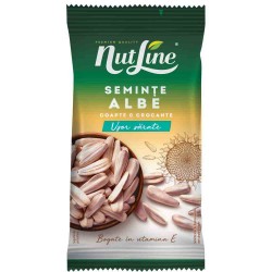 Seminte Nutline Albe de Floarea Soarelui Prajite si Usor Sarate, 100 g