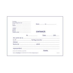 Chitantier A6, 2 Exemplare, 50 Seturi/Carnet, Formular Chitante Tipizate, Formulare 2 Ex, Chitante Tipizate Nepersonalizate, Chitante Autocopiative, Formular A6 Chitante, Tipizate Contabile, Formulare Tipizate Autocopiative, Chitante A6