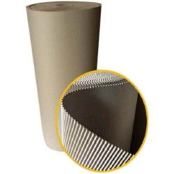 Rola din Carton Ondulat CO2 Natur, 1 m Latime, Lungime Rola 10 m, Grosime Carton 300 g/mÂ²